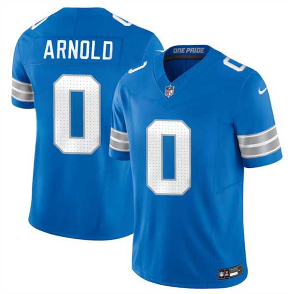 Men & Women & Youth Detroit Lions #0 Terrion Arnold New Blue 2024 Draft F.U.S.E. Vapor Limited Football Stitched Jersey